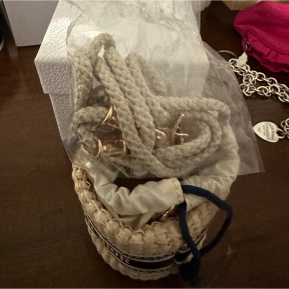 NIB DIOR VIP Mini Straw Bucket Bag - Picture 4 of 4